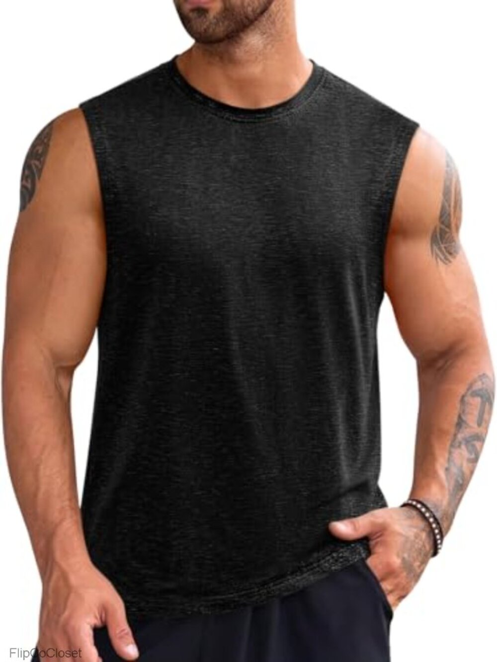 Mens Sleeveless Tank Tops Muscle Shirt Summer Beach Tees